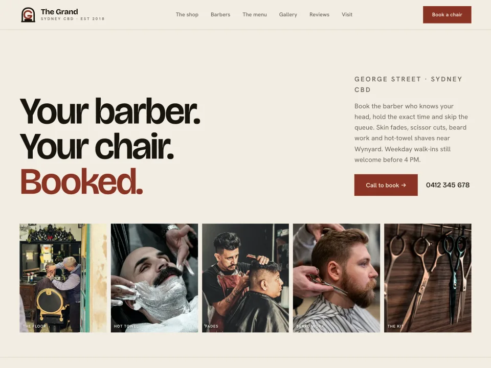 Barbershop template
